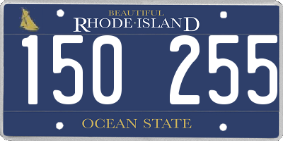 RI license plate 150255
