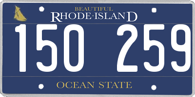 RI license plate 150259