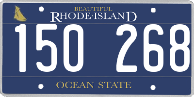 RI license plate 150268