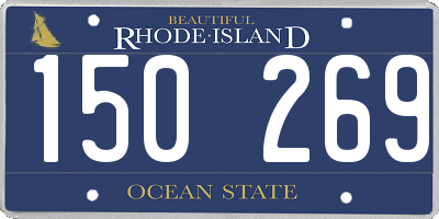 RI license plate 150269