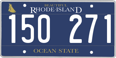 RI license plate 150271