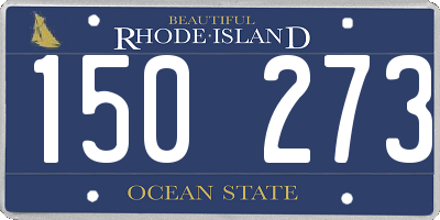 RI license plate 150273