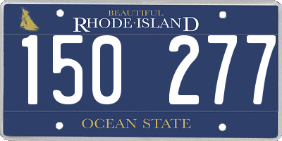 RI license plate 150277