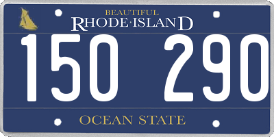 RI license plate 150290