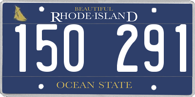 RI license plate 150291