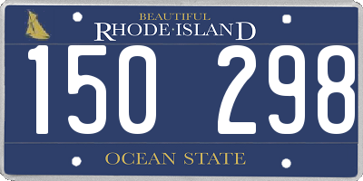 RI license plate 150298