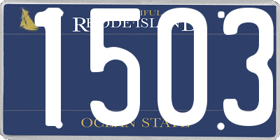 RI license plate 1503