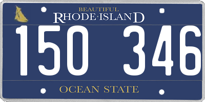 RI license plate 150346