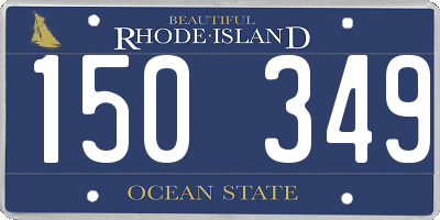 RI license plate 150349