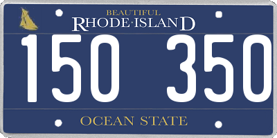 RI license plate 150350
