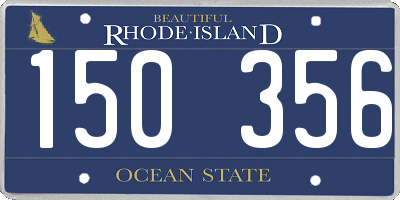 RI license plate 150356