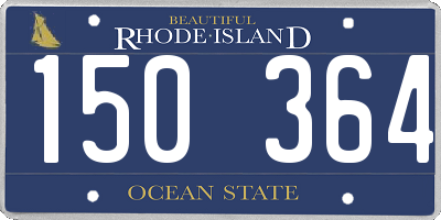 RI license plate 150364