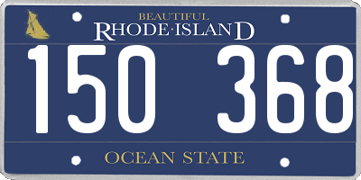 RI license plate 150368