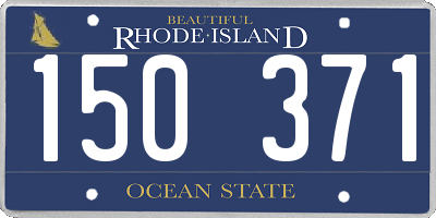 RI license plate 150371