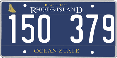 RI license plate 150379