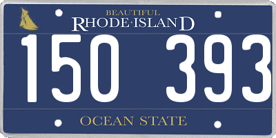 RI license plate 150393