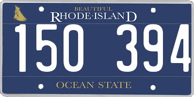 RI license plate 150394