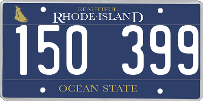 RI license plate 150399