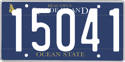 RI license plate 15041