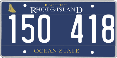 RI license plate 150418