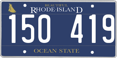 RI license plate 150419