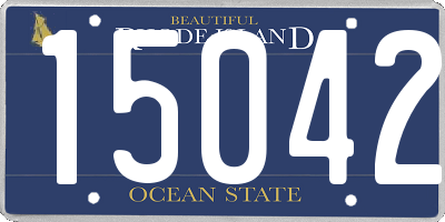RI license plate 15042