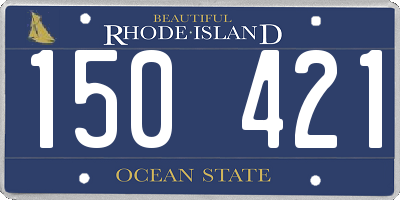 RI license plate 150421