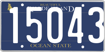 RI license plate 15043