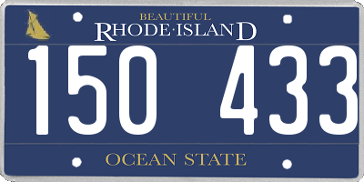 RI license plate 150433