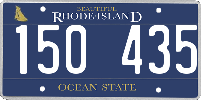 RI license plate 150435
