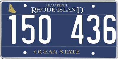 RI license plate 150436