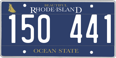 RI license plate 150441