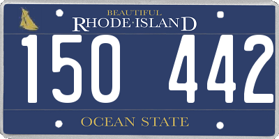 RI license plate 150442