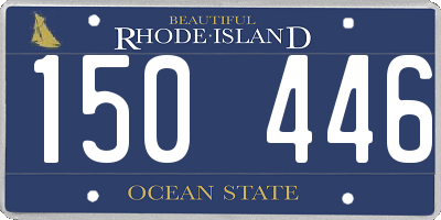 RI license plate 150446