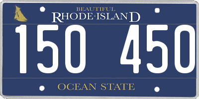 RI license plate 150450