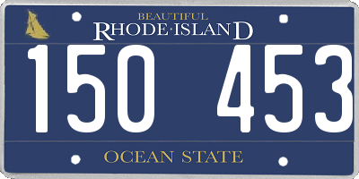 RI license plate 150453