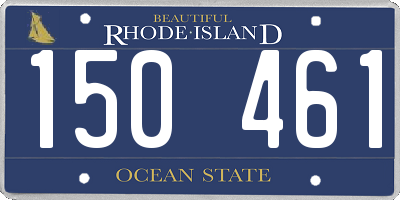 RI license plate 150461