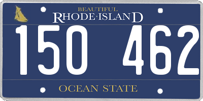 RI license plate 150462