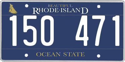 RI license plate 150471