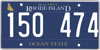 RI license plate 150474