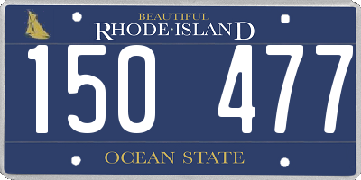 RI license plate 150477