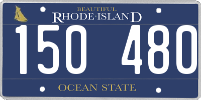 RI license plate 150480