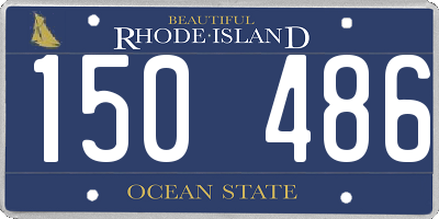 RI license plate 150486