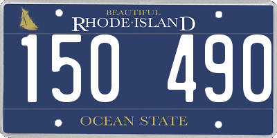 RI license plate 150490