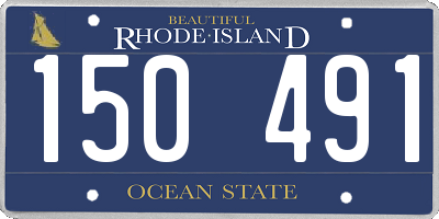 RI license plate 150491