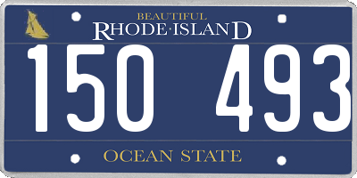RI license plate 150493