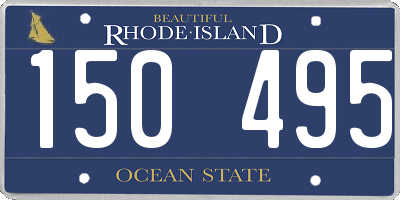 RI license plate 150495