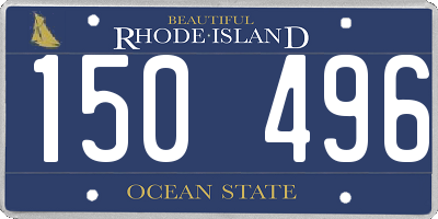 RI license plate 150496