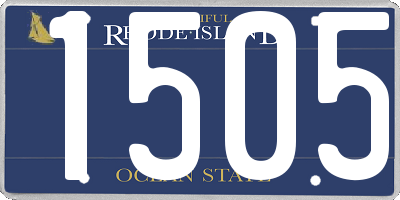 RI license plate 1505