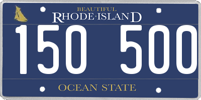 RI license plate 150500